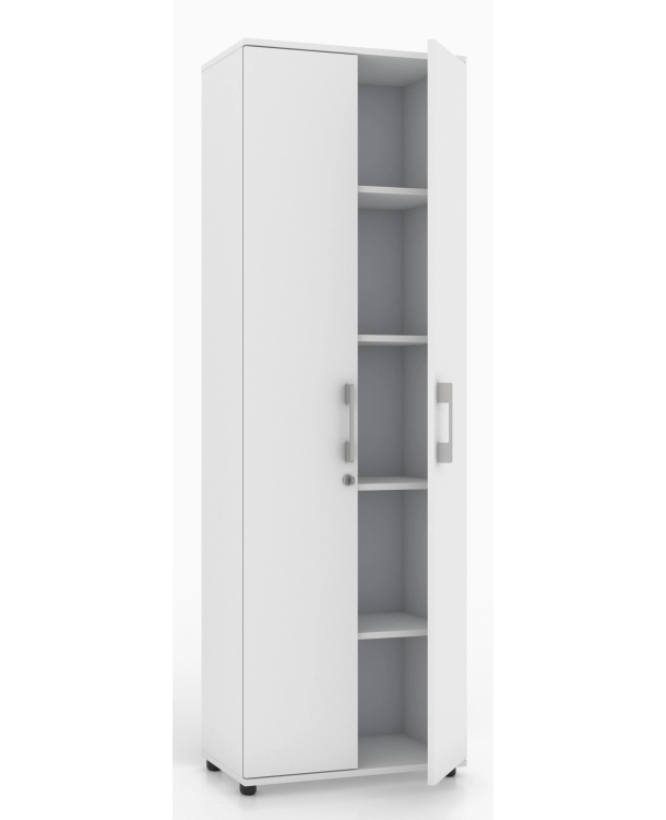 Szafa biurowa G 60 2d biał a zamykany na klucz.